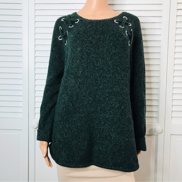 MICHAEL Michael Kors Dark Green Pullover Sweater Size XL - Picture 1 of 5